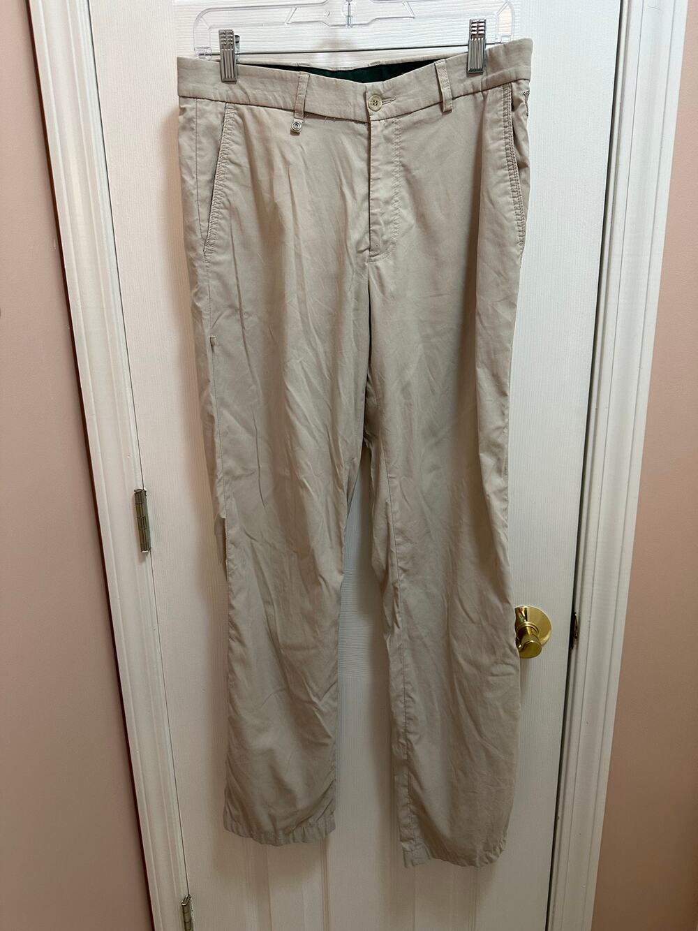 Golfino Golf Pants Unisex Size Medium 33W/32L in Khaki